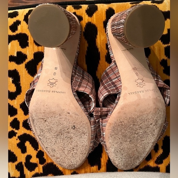 LOEFFLER RANDALL Penny Plaid Bow Heels Mules EUC - Picture 9 of 9